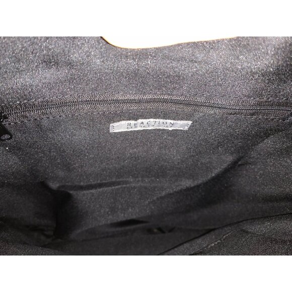 Kenneth Cole Reaction Stripe Tote Bag Black/White PVC Spacious Interior NWT - Picture 5 of 8